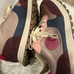 Sam & Libby Burgundy and Navy Sneakers